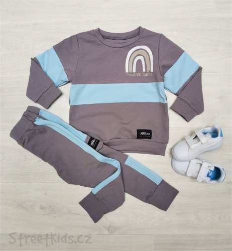 Tepláková súprava Mikoo Kids PV light grey