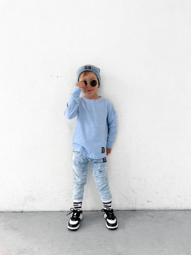 Kalhoty NUNU trail jeans slim light blue