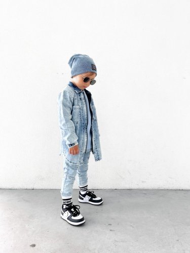 Košile NUNU denim jeans blue