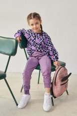 Dívčí kalhoty NUNU vintage purple