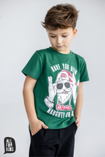 Tričko All for kids Santa green