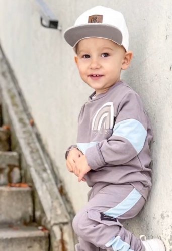 Tepláková súprava Mikoo Kids PV light grey