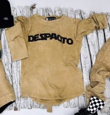 Tričko Despacito s dlhým rukávom vintage sand